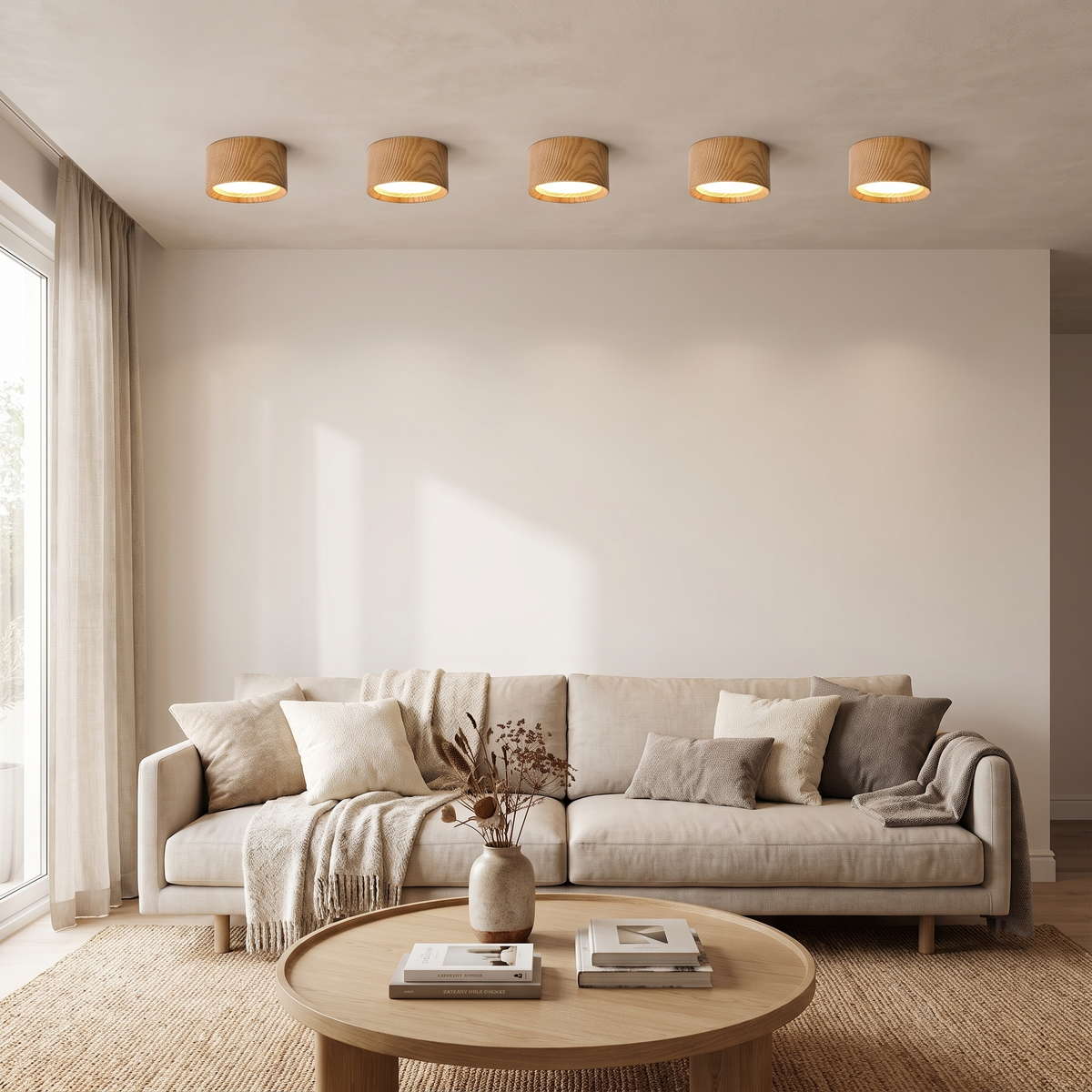 Buxpo ceiling spotlights in living room