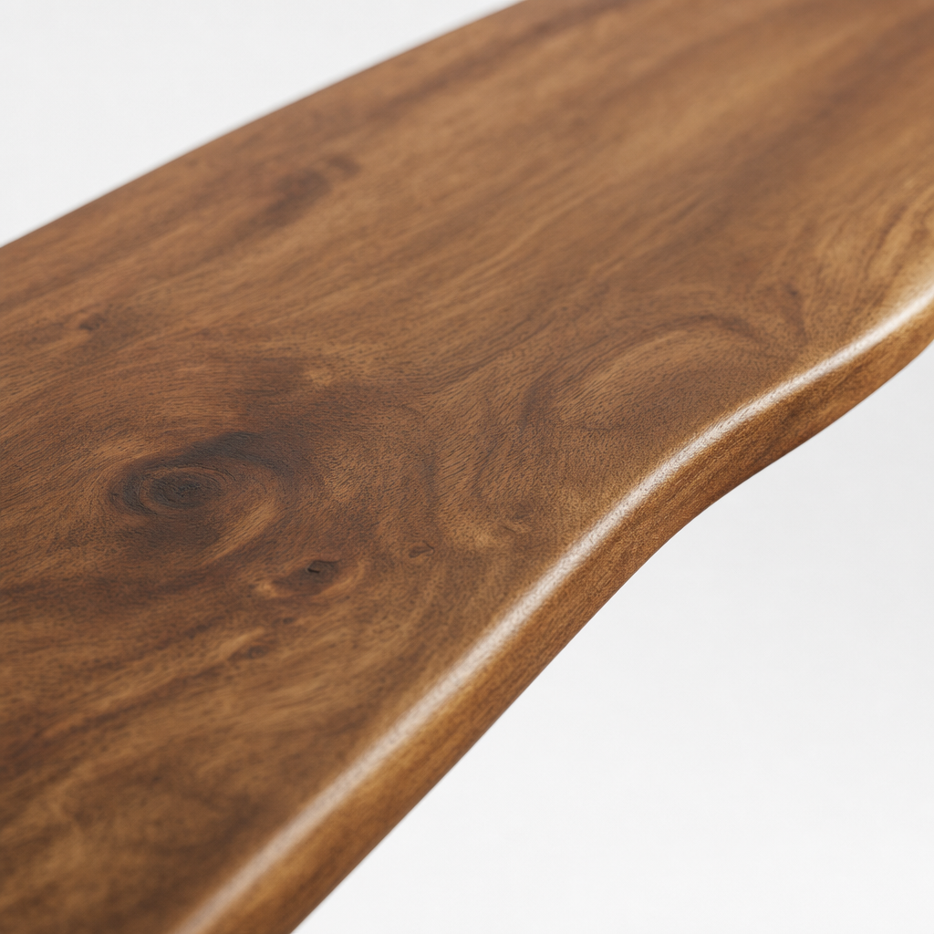 Corve rustic live edge hardwood floating shelf, product photo 7