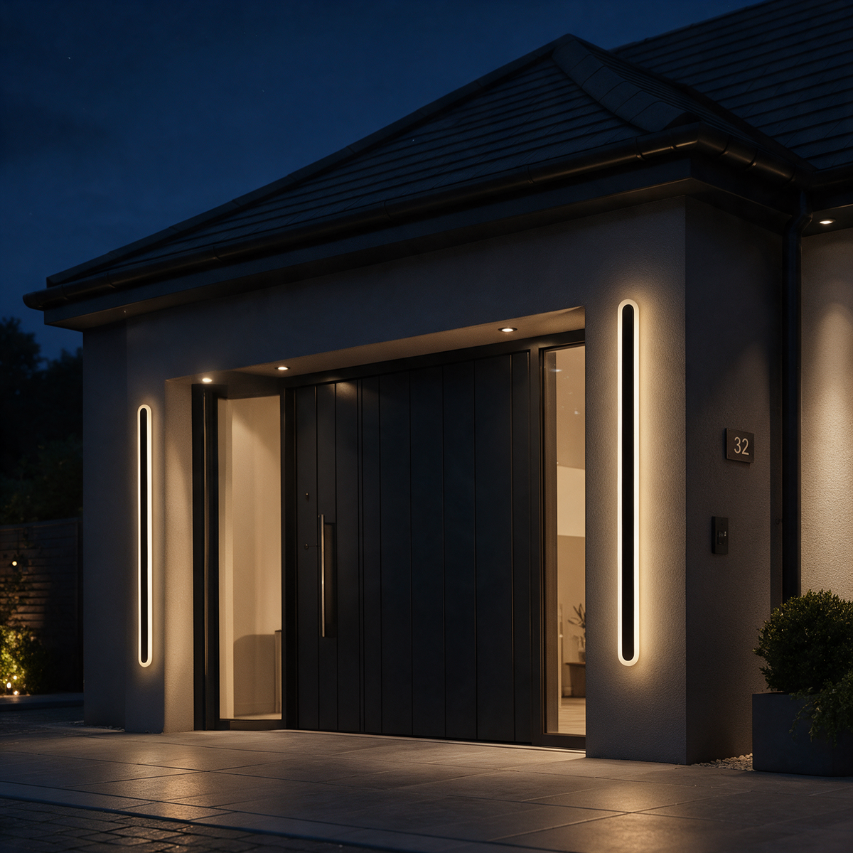 riqi-linear-oval-outdoor-wall-light-150cm-pair-either-side-large-entrance-night