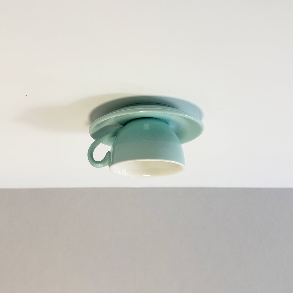 light blue novelty teacup kupce ceiling lighting fixture