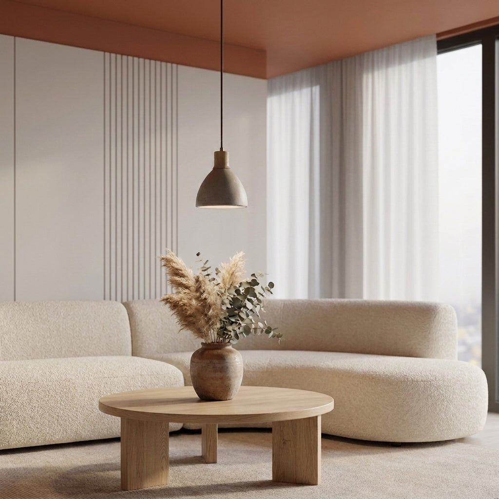 Yomzi pendant light in a living room